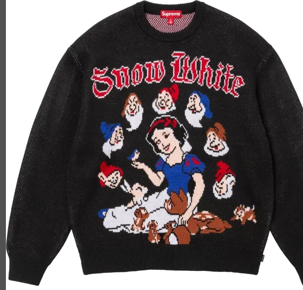 24FW SNOW Sweater Snow WHITE SWEATER White 0828